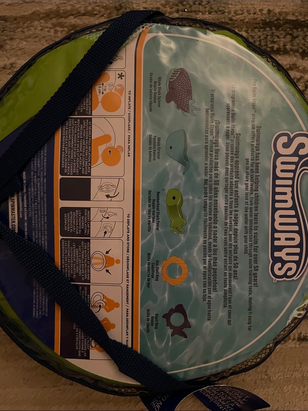 Swimways Baby SpringFloat Inflatable - Blue/Green - Picture 4 of 5